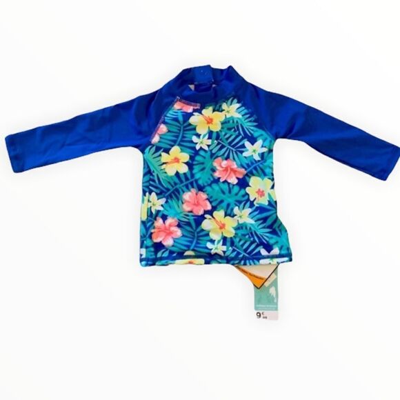 BABY GIRLS RASHGUARD TOP - Picture 1 of 5